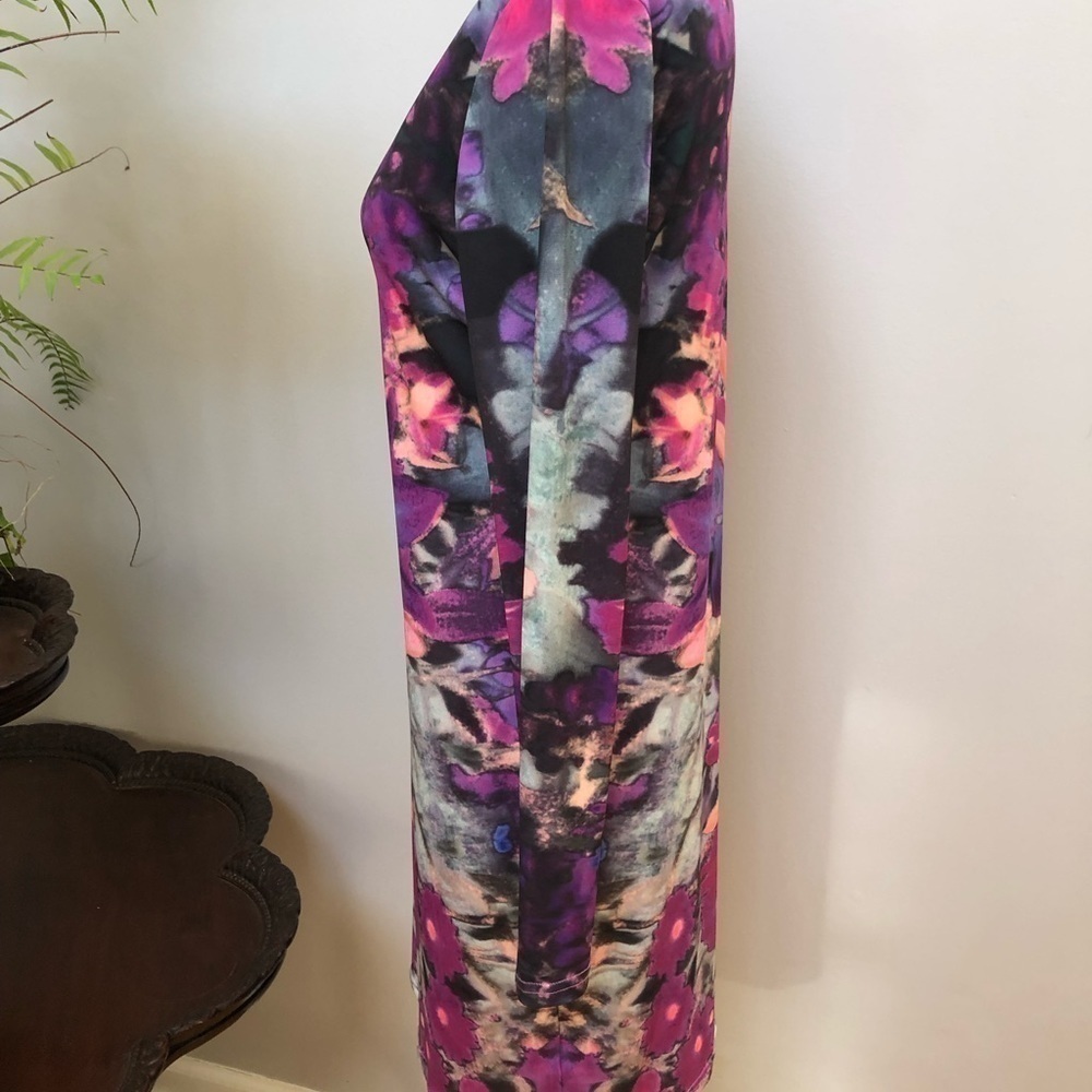 GIRLS on film Bohemian abstract design long sleeve dress stretchy soft & silky - Picture 5 of 12